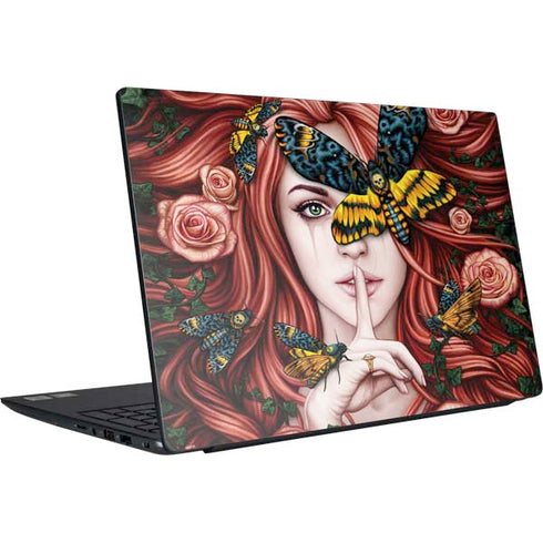 Gothic Woman and Death Moth Butterflies by Sarah Richter Dell Vostro Skin